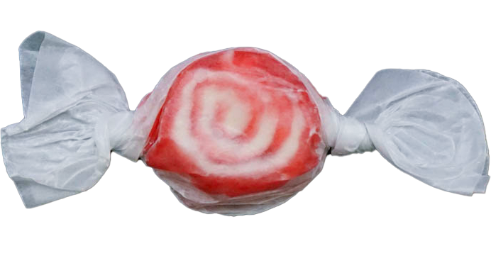 Red Cinnamon Swirl Taffy